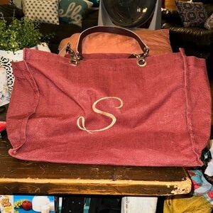 Tote bag w/ embroidered “S”